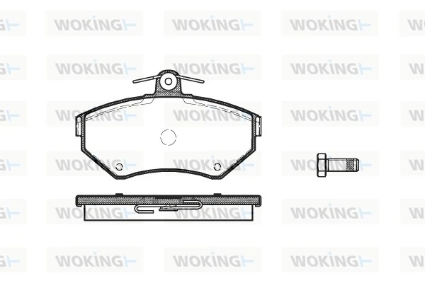 WOKING fékbetétkészlet, tárcsafék - P7313.00 - TothCarparts
