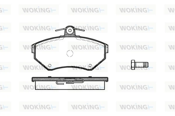 WOKING fékbetétkészlet, tárcsafék - P7313.10 - TothCarparts