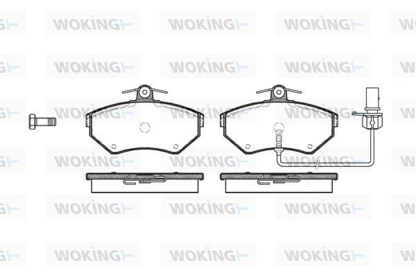 WOKING fékbetétkészlet, tárcsafék - P7313.12 - TothCarparts