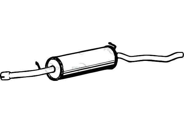 FENNO középső hangtompító - P7417 - TothCarparts
