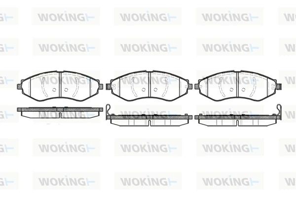 WOKING fékbetétkészlet, tárcsafék - P7453.22 - TothCarparts
