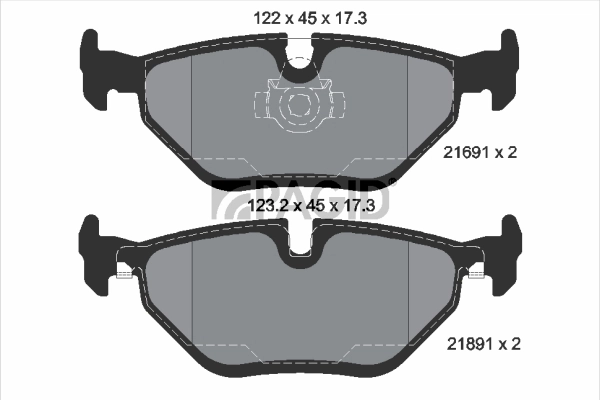 PAGID fékbetétkészlet, tárcsafék - T1104N - TothCarparts