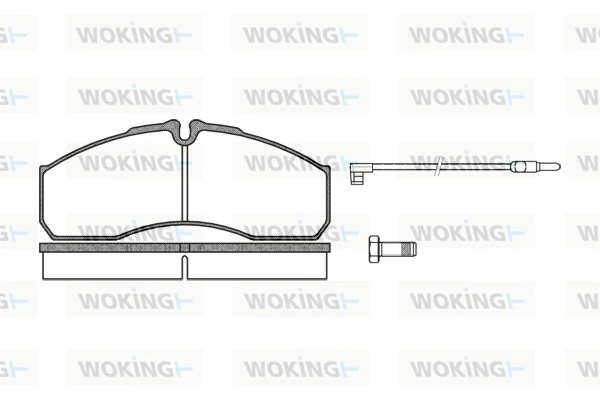 WOKING fékbetétkészlet, tárcsafék - P7513.12 - TothCarparts