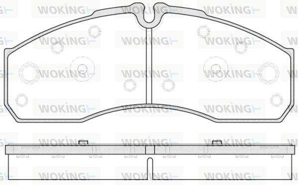 WOKING fékbetétkészlet, tárcsafék - P7513.30 - TothCarparts