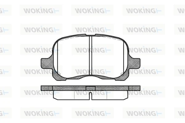 WOKING fékbetétkészlet, tárcsafék - P7523.00 - TothCarparts