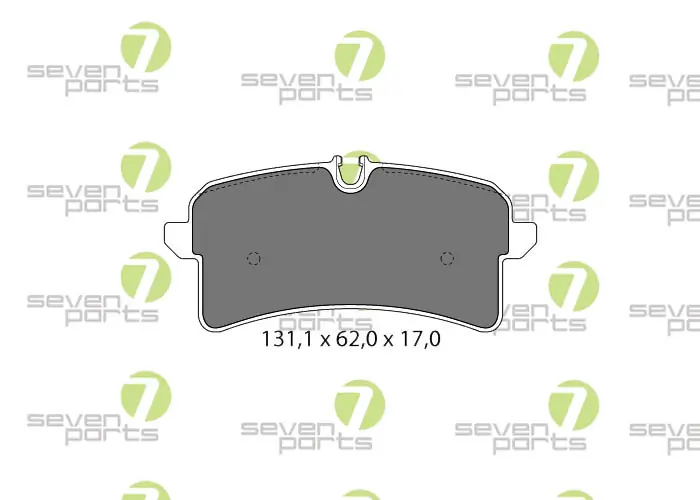 7 SEVEN PARTS fékbetétkészlet, tárcsafék - SVP28310 - TothCarparts