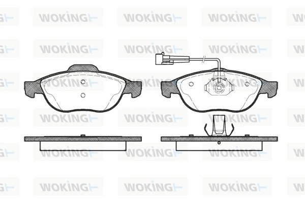 WOKING fékbetétkészlet, tárcsafék - P7603.02 - TothCarparts