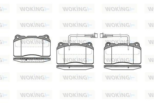 WOKING fékbetétkészlet, tárcsafék - P7663.02 - TothCarparts