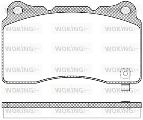 WOKING fékbetétkészlet, tárcsafék - P7663.04 - TothCarparts