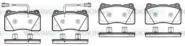 WOKING fékbetétkészlet, tárcsafék - P7663.12 - TothCarparts