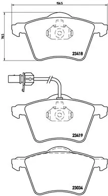 BREMBO fékbetétkészlet, tárcsafék - P85062N - TothCarparts