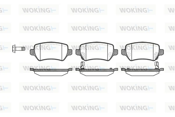 WOKING fékbetétkészlet, tárcsafék - P8573.02 - TothCarparts
