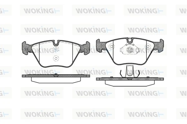 WOKING fékbetétkészlet, tárcsafék - P8633.00 - TothCarparts