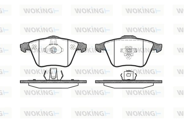 WOKING fékbetétkészlet, tárcsafék - P8643.20 - TothCarparts
