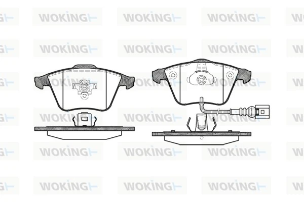 WOKING fékbetétkészlet, tárcsafék - P8643.32 - TothCarparts