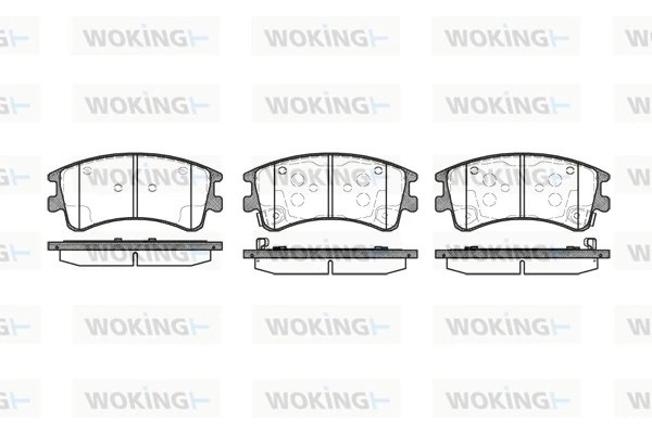 WOKING fékbetétkészlet, tárcsafék - P8703.02 - TothCarparts
