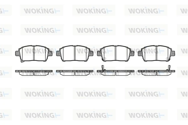 WOKING fékbetétkészlet, tárcsafék - P8713.02 - TothCarparts