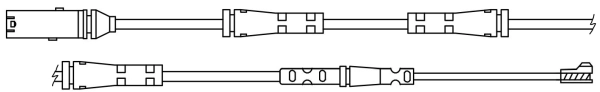 PAGID figyelmezető kontaktus, fékbetétkopás - P8728 - TothCarparts