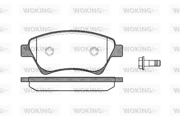WOKING fékbetétkészlet, tárcsafék - P8763.00 - TothCarparts