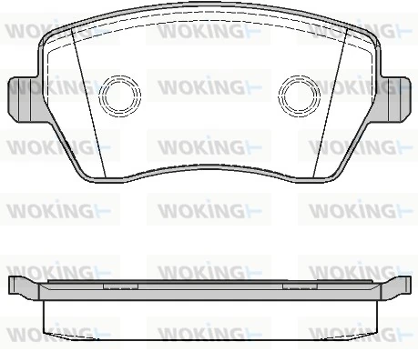 WOKING fékbetétkészlet, tárcsafék - P8873.00 - TothCarparts