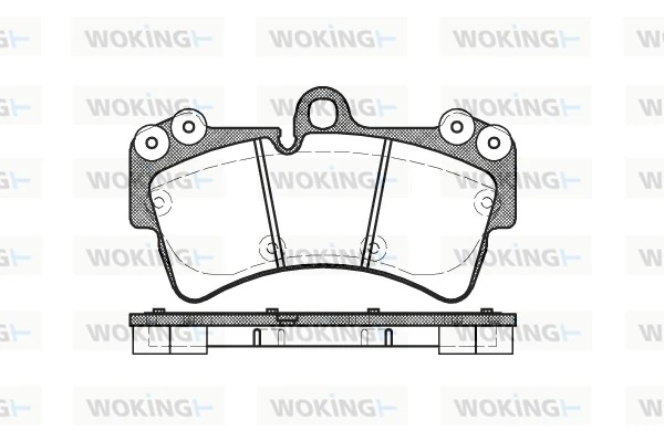 WOKING fékbetétkészlet, tárcsafék - P8953.00 - TothCarparts