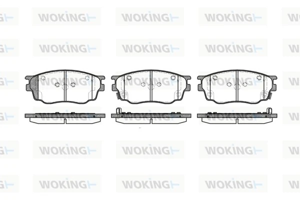WOKING fékbetétkészlet, tárcsafék - P9003.22 - TothCarparts