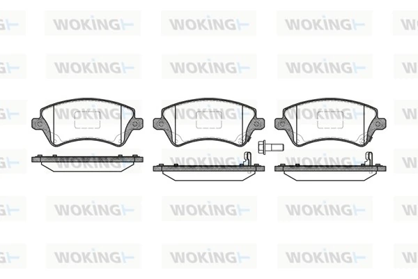 WOKING fékbetétkészlet, tárcsafék - P9223.12 - TothCarparts