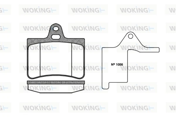 WOKING fékbetétkészlet, tárcsafék - P9303.00 - TothCarparts