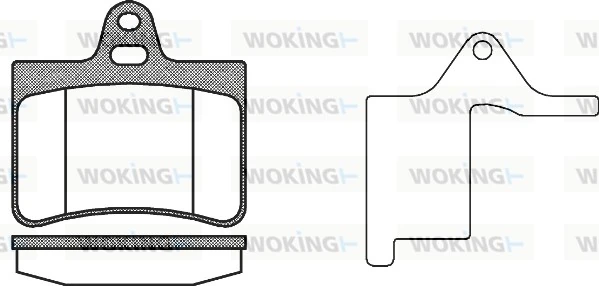 WOKING fékbetétkészlet, tárcsafék - P9303.20 - TothCarparts
