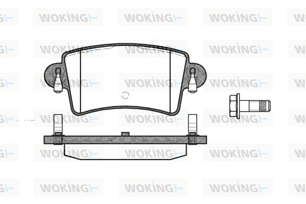 WOKING fékbetétkészlet, tárcsafék - P9333.00 - TothCarparts