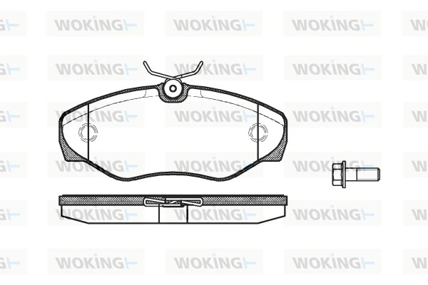 WOKING fékbetétkészlet, tárcsafék - P9343.10 - TothCarparts