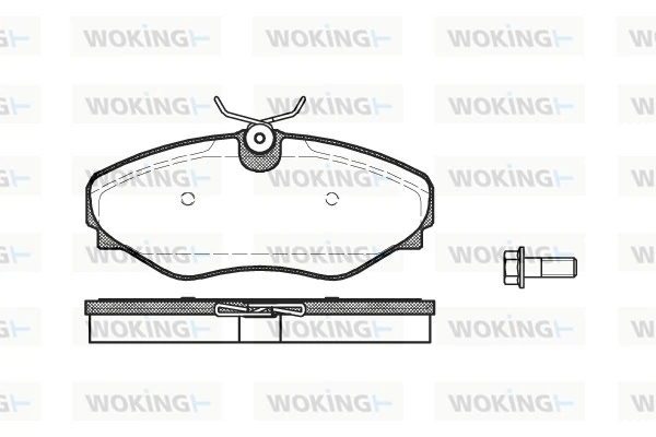 WOKING fékbetétkészlet, tárcsafék - P9343.20 - TothCarparts
