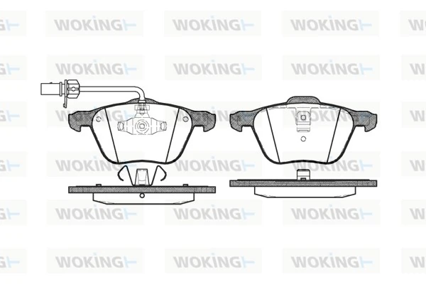 WOKING fékbetétkészlet, tárcsafék - P9363.02 - TothCarparts