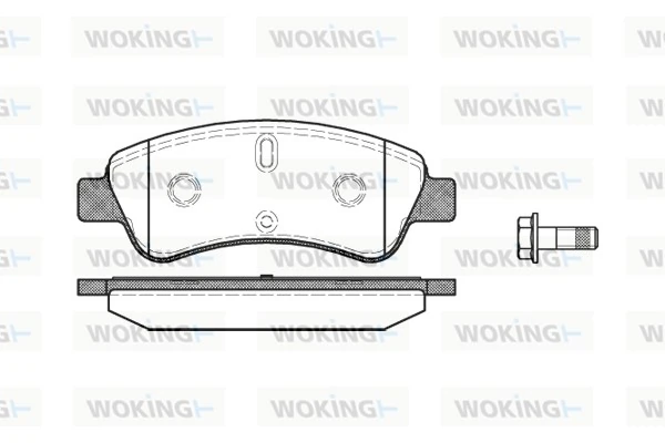 WOKING fékbetétkészlet, tárcsafék - P9403.10 - TothCarparts