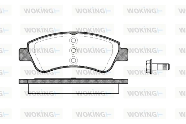 WOKING fékbetétkészlet, tárcsafék - P9403.20 - TothCarparts