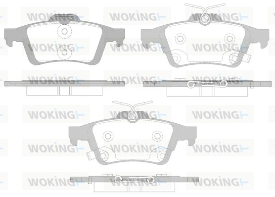 WOKING fékbetétkészlet, tárcsafék - P9423.12 - TothCarparts