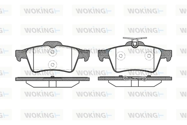 WOKING fékbetétkészlet, tárcsafék - P9423.20 - TothCarparts