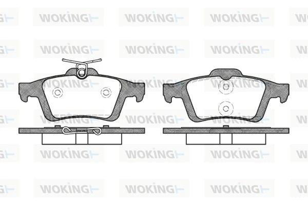 WOKING fékbetétkészlet, tárcsafék - P9423.30 - TothCarparts