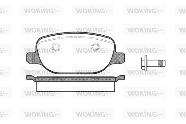 WOKING fékbetétkészlet, tárcsafék - P9783.00 - TothCarparts