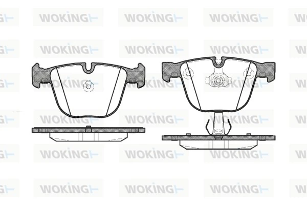 WOKING fékbetétkészlet, tárcsafék - P9923.00 - TothCarparts