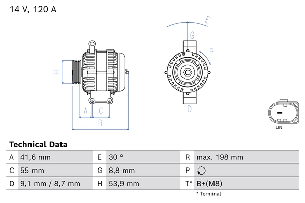 Carwood Group generátor - BREF0320986085010 - TothCarparts