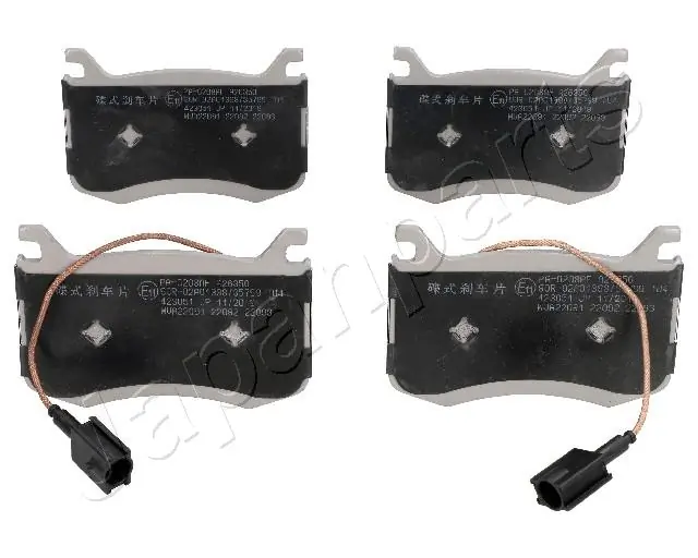 JAPANPARTS fékbetétkészlet, tárcsafék - PA-0208AF - TothCarparts