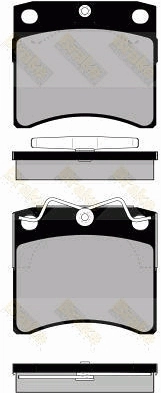 Brake ENGINEERING fékbetétkészlet, tárcsafék - PA1152 - TothCarparts