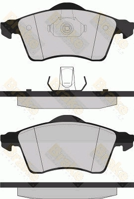 Brake ENGINEERING fékbetétkészlet, tárcsafék - PA1163 - TothCarparts