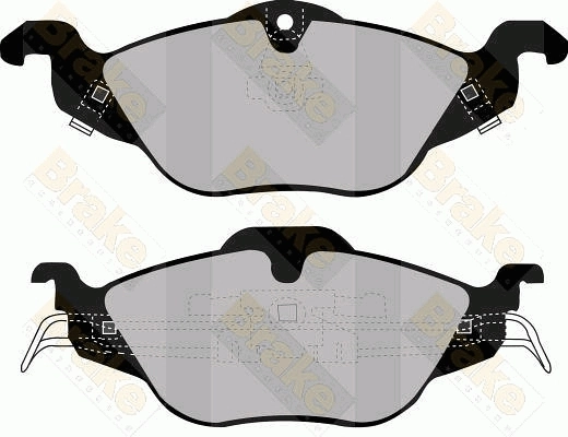 Brake ENGINEERING fékbetétkészlet, tárcsafék - PA1174 - TothCarparts
