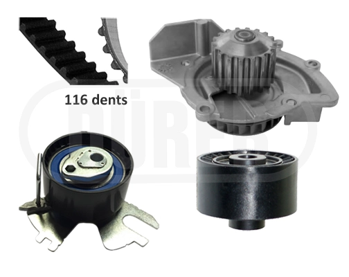 DÜRER Vízpumpa + fogasszíj készlet - PA121026 - TothCarparts