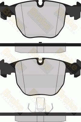 Brake ENGINEERING fékbetétkészlet, tárcsafék - PA1237 - TothCarparts