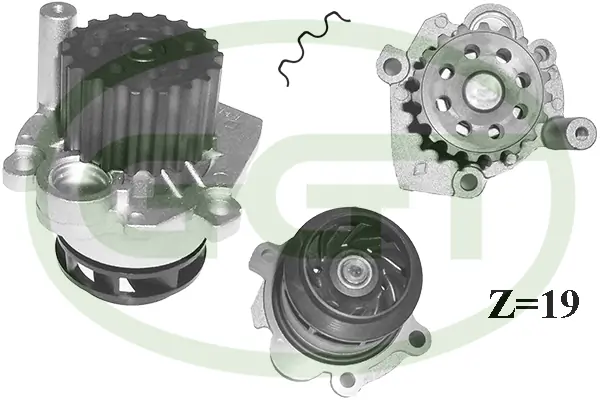 GGT Vízszivattyú, motorhűtés - PA12800 - TothCarparts