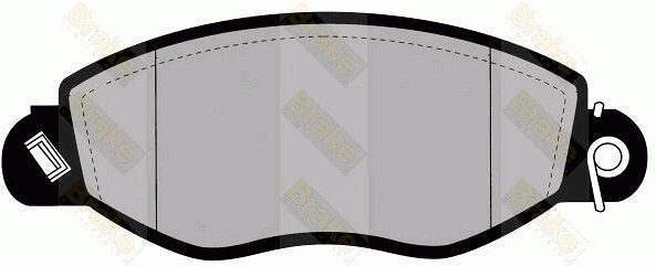 Brake ENGINEERING fékbetétkészlet, tárcsafék - PA1304 - TothCarparts