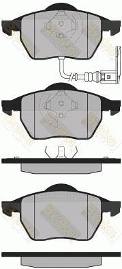 Brake ENGINEERING fékbetétkészlet, tárcsafék - PA1305 - TothCarparts